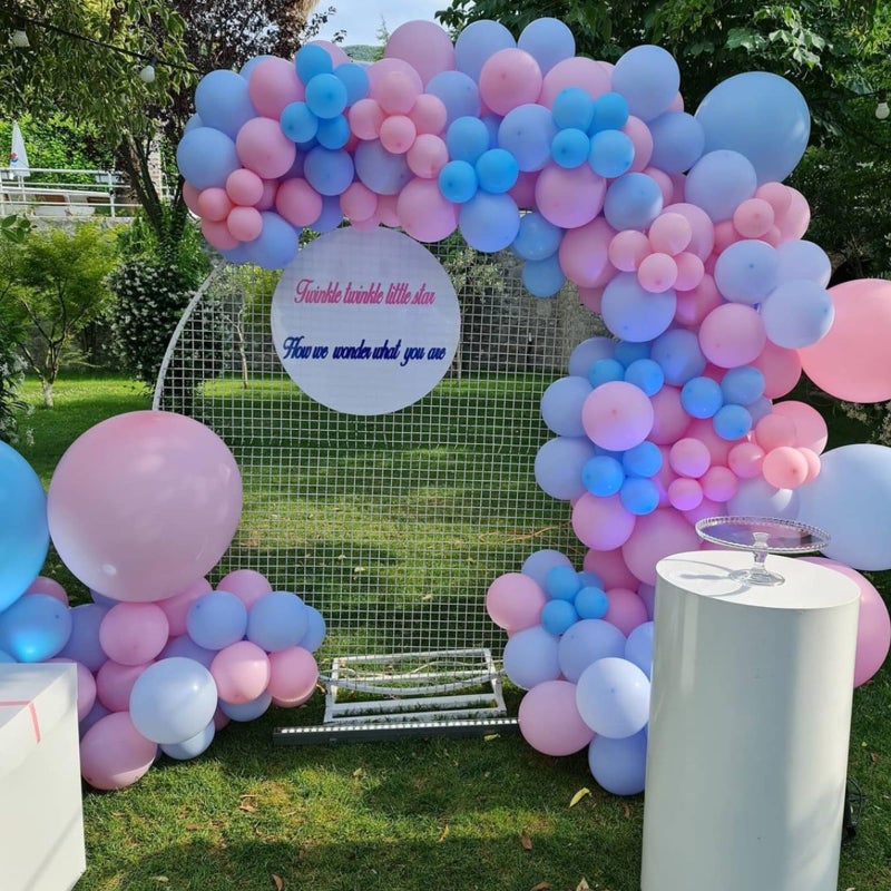 YMSZ Pink and Blue Latex Balloons  67 12 Inch Pink Blue Gender Reveal Balloons for Boy or Girl Gender Reveal Decorations Birthday Party Baby Shower Anniversary - Image 4